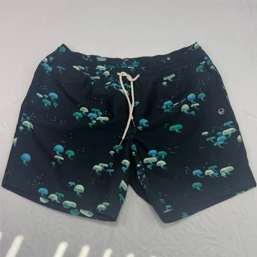 Weekends At Mushroom Print  Swim Trunks‎ Large